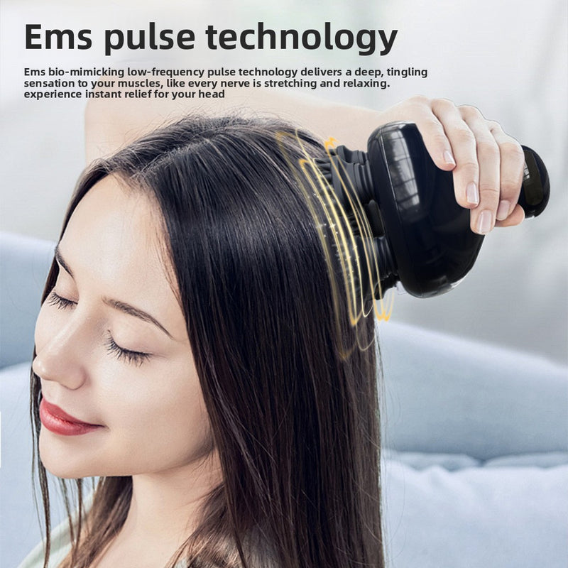 Renuvo Red Light EMS Scalp Massager — 5-Claw Electric Head Massager for Scalp Care & Therapy