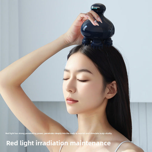 Renuvo Red Light EMS Scalp Massager — 5-Claw Electric Head Massager for Scalp Care & Therapy